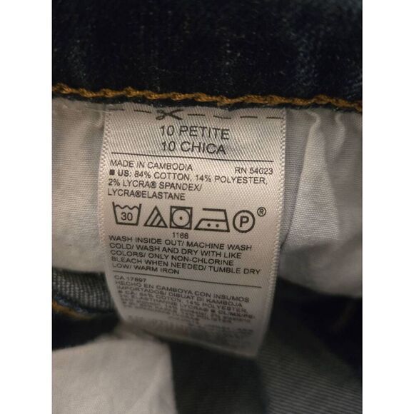 Old Navy Curvy Skinny Women's Size 10 PETITE Blue Jeans - Picture 5 of 5